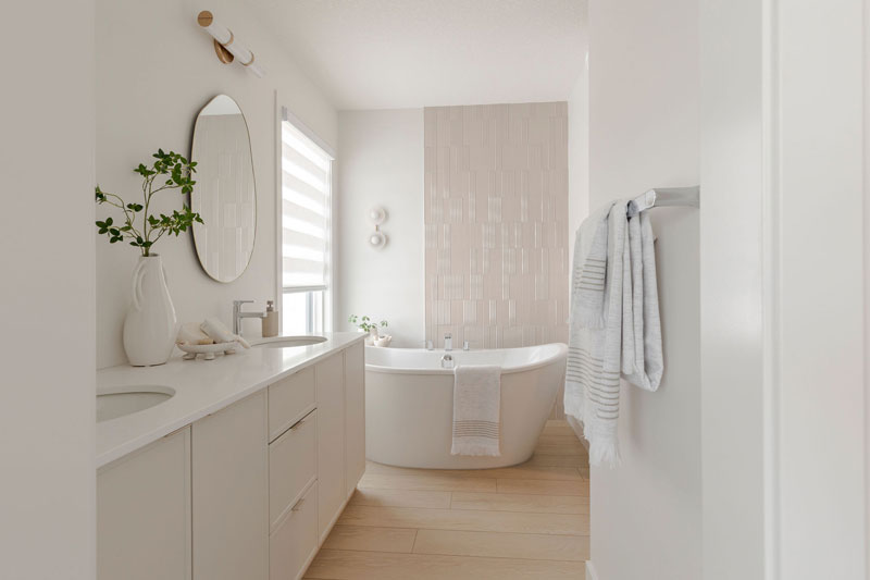 Bathroom interior of a showhome